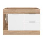 Balcão Para Cozinha 1 Porta Sem Tampo Salvador Carvalho Branco