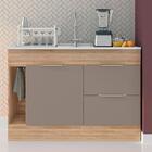 Balcão Para Cozinha 1 Porta Sem Tampo Salvador Carvalho Fume