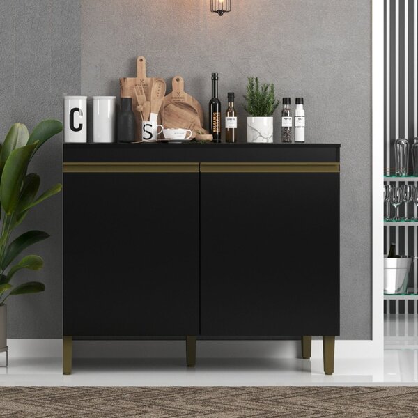 Balcao Para Cozinha 2 Portas 120 Cozinha Cecilia Com Tampo  P