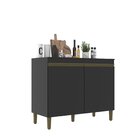 Balcao Para Cozinha 2 Portas 120 Cozinha Cecilia Com Tampo  P