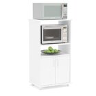 Balcão Para Cozinha 2 Portas 1 Prateleira Blumenau  Branco