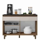 Balcão Para Cozinha 2 Portas 2 Gavetas Com Tampo Porto Carval