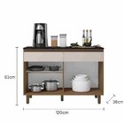 Balcão Para Cozinha 2 Portas 2 Gavetas Com Tampo Porto Carval