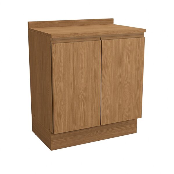 Balcão Para Cozinha 2 Portas 80cm Com Tampo Ciela Canela