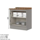 Balcão Para Cozinha 2 Portas 80cm Com Tampo Emily Espresso Mó