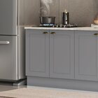 Balcão Para Cozinha 2 Portas 80cm Com Tampo Para Cooktop Emil