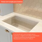 Balcão Para Cozinha 2 Portas 80cm Com Tampo Para Cooktop Emil