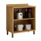 Balcão Para Cozinha 2 Portas 80cm Torino Cinamomo/off White