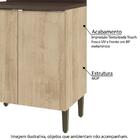 Balcão Para Cozinha 2 Portas Áustria Nogueira/trufa