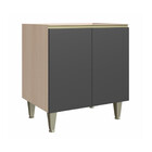 Balcão Para Cozinha 2 Portas Aveiro Be Mobiliario Cook