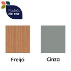 Balcão Para Cozinha 2 Portas Castanha Cinza / Freijó