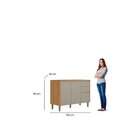 Balcao Para Cozinha 2 Portas E 3 Gavetas 120cm Allure Jequiti