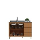 Balcão Para Cozinha 2 Portas E 3 Gavetas Florença Angelin