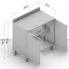 Balcão Para Cozinha 2 Portas Espaguete 80cm  Alamo Alamo/verd