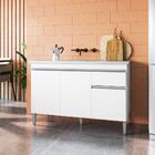 Balcão Para Cozinha 2 Portas Forks Branco