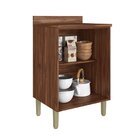 Balcão Para Cozinha 2 Portas Montenegro  Wengue/cristalo