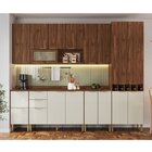 Balcão Para Cozinha 2 Portas Montenegro  Wengue/cristalo