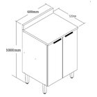 Balcão Para Cozinha 2 Portas Montenegro  Wengue/cristalo