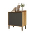 Balcão Para Cozinha 2 Portas Paris Cinamomo/graffite