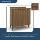 Balcão Para Cozinha 2 Portas Paris Nogal Manchester