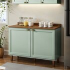 Balcão Para Cozinha 2 Portas Provençais Sem Tampo Iluminata