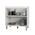 Balcão Para Cozinha 2 Portas Sem Tampo California Branco