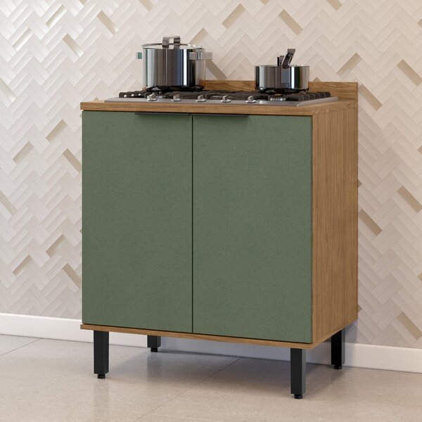 Balcão Para Cozinha 2 Portas Toscana Espresso Móveis Freijó/j