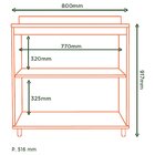 Balcão Para Cozinha 2 Portas Toscana Espresso Móveis Freijó/o
