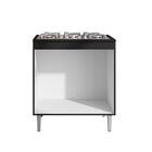 Balcão Para Cozinha 2 Portas United Preto Fosco