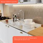 Balcão Para Cozinha 3 Gavetas 2 Portas Com Tampo Emily Branco