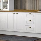 Balcão Para Cozinha 3 Gavetas 2 Portas Com Tampo Emily Branco