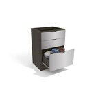 Balcão Para Cozinha 3 Gavetas Kappeberg Onix/steel