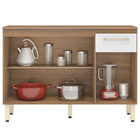 Balcão Para Cozinha 3 Portas 1 Gaveta Dama D02 Amendola Branc