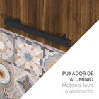 Balcão Para Cozinha 3 Portas 1 Gaveta Espaguete 120cm  Alamo/