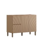 Balcão Para Cozinha 3 Portas 2 Gavetas 120cm Vanilla