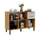 Balcão Para Cozinha 3 Portas 2 Gavetas Amanda Cinamomo / Bran