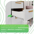 Balcão Para Cozinha 3 Portas 2 Gavetas Amanda Cinamomo / Bran