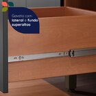 Balcão Para Cozinha 3 Portas Castanha Cinza / Freijó