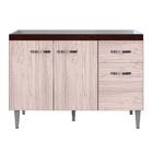 Balcão Para Cozinha 3 Portas Derby Castanho Avelã