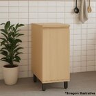 Balcão Para Cozinha 40 Cm 1 Porta Mdf/mdp Aurora Cinza Cristal