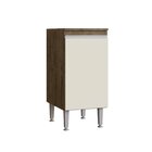 Balcão Para Cozinha 40cm 1 Porta Athena  Móveis Itaúba/off Wh