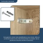 Balcão Para Cozinha 4 Gavetas Evolution Plus   Tannat/branco