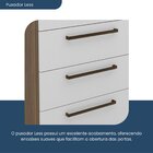 Balcão Para Cozinha 4 Gavetas Evolution Plus   Tannat/branco