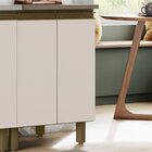 Balcão Para Cozinha 60cm 2 Portas Évelin  Duna/cristal