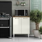 Balcão Para Cozinha 70cm 2 Portas Halena Atacama/off White