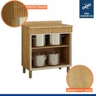 Balcão Para Cozinha 80cm 2 Portas Dakota Cinamomo/off White