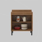 Balcão Para Cozinha 80cm 2 Portas Firenze Amendola Touch/bran