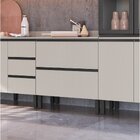 Balcão Para Cozinha 80cm 2 Portas Fumê