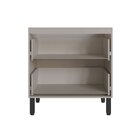 Balcão Para Cozinha 80cm 2 Portas Fumê