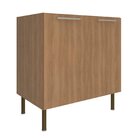 Balcão Para Cozinha 80cm Com 2 Portas E 1 Prateleira Freijó